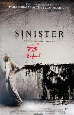 NICHOLAS KING SIGNED SINISTER 12X18 PHOTO MINI POSTER BUGHUUL JSA 876