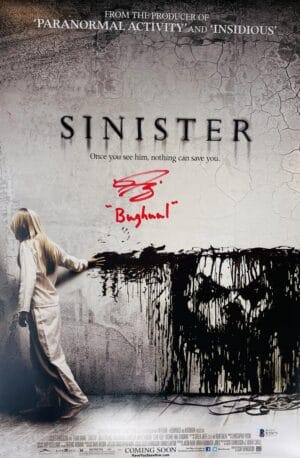 NICHOLAS KING SIGNED SINISTER 12X18 PHOTO MINI POSTER BUGHUUL JSA 875
