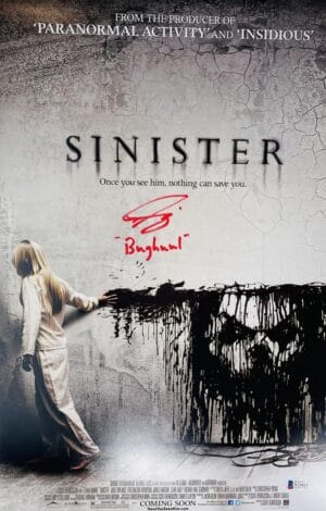 NICHOLAS KING SIGNED SINISTER 12X18 PHOTO MINI POSTER BUGHUUL JSA 867