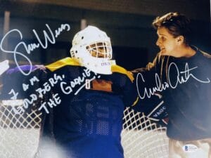 EMILIO ESTEVEZ SHAUN WEISS SIGNED AND INSCRIBED 11X14 PHOTO MIGHTY DUCKS BAS 404