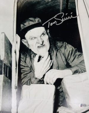 TOM SAVINI SIGNED 11X14 THE CREEP PHOTO CREEPSHOW HORROR AUTOGRAPH BAS 752