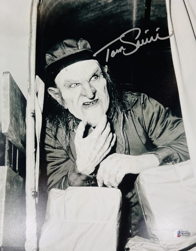 TOM SAVINI SIGNED 11X14 THE CREEP PHOTO CREEPSHOW HORROR AUTOGRAPH BAS 752