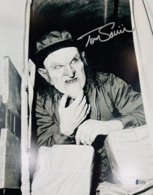 TOM SAVINI SIGNED 11X14 THE CREEP PHOTO CREEPSHOW HORROR AUTOGRAPH BAS 751