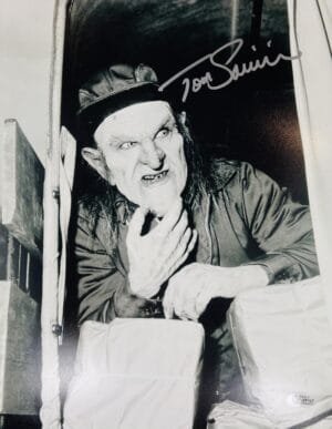 TOM SAVINI SIGNED 11X14 THE CREEP PHOTO CREEPSHOW HORROR AUTOGRAPH BAS 763