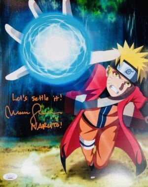 MAILE FLANAGAN SIGNED NARUTO 11X14 PHOTO ANIME AUTOGRAPH SHIPUDEN JSA 344