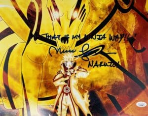 MAILE FLANAGAN SIGNED NARUTO 11X14 PHOTO ANIME AUTOGRAPH SHIPUDEN JSA 350
