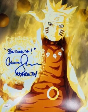 MAILE FLANAGAN SIGNED NARUTO 11X14 PHOTO ANIME AUTOGRAPH SHIPUDEN JSA 357