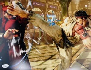KYLE HEBERT SIGNED RYU 11X14 PHOTO STREET FIGHTER VIDEO GAME AUTOGRAPH JSA 584