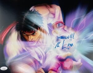 KYLE HEBERT SIGNED RYU 11X14 PHOTO STREET FIGHTER VIDEO GAME AUTOGRAPH JSA 575