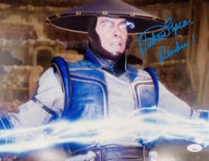 RICHARD EPCAR SIGNED RAIDEN 11X14 PHOTO MORTAL KOMBAT X AUTOGRAPH BAS 823