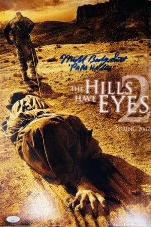 MICHAEL BAILEY SMITH SIGNED 12X18 PHOTO THE HILLS HAVE EYES PLUTO HORROR JSA 611