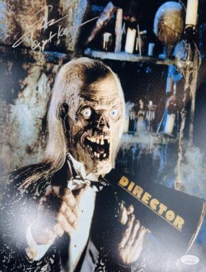 JOHN KASSIR SIGNED CRYPTKEEPER 11X14 PHOTO TALES FROM THE CRYPT JSA 265