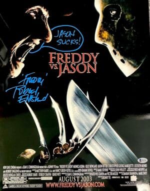 ROBERT ENGLUND SIGNED 16x20 METALLIC PHOTO NIGHTMARE ON ELM STREET FREDDY BAS 38