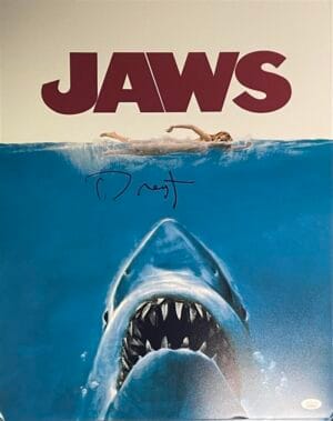 RICHARD DREYFUSS SIGNED JAWS 16X20 PHOTO POSTER STEVEN SPIELBERG HORROR JSA 015