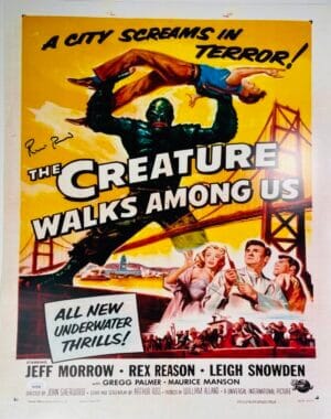 RICOU BROWNING SIGNED 16X20 PHOTO CREATURE FROM THE BLACK LAGOON JSA 460