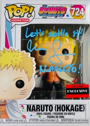 MAILE FLANAGAN SIGNED NARUTO HOKAGE FUNKO POP 724 BORUTO AAA EXCLUSIVE BAS 914