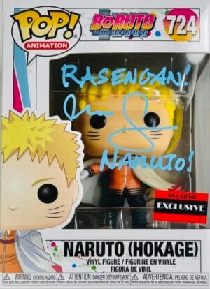 MAILE FLANAGAN SIGNED NARUTO HOKAGE FUNKO POP 724 BORUTO AAA EXCLUSIVE BAS 910