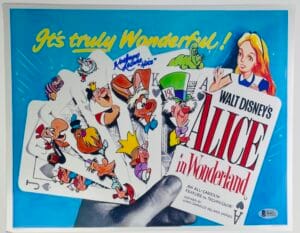 KATHRYN BEAUMONT ALICE IN WONDERLAND SIGNED METALLIC 11X14 PHOTO DISNEY BAS 021