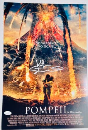 KIEFER SUTHERLAND SIGNED 12x18 PHOTO POMPEI POSTER AUTOGRAPH AUTOGRAPHED JSA 32