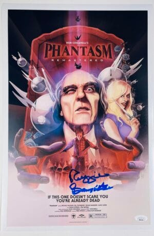 REGGIE BANNISTER SIGNED PHANTASM 12X18 PHOTO MOVIE POSTER HORROR JSA 165