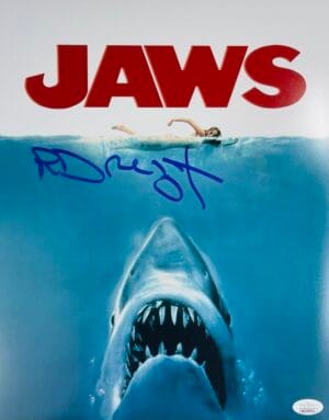 RICHARD DREYFUSS SIGNED JAWS 11X14 PHOTO HOPPER STEVEN SPIELBERG HORROR JSA 371