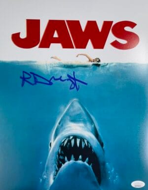 RICHARD DREYFUSS SIGNED JAWS 11X14 PHOTO HOPPER STEVEN SPIELBERG HORROR JSA 372