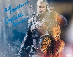 DOUG COCKLE SIGNED GERALT 11X14 PHOTO THE WITCHER 3 JSA 819