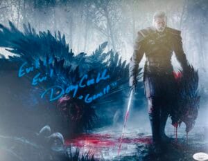 DOUG COCKLE SIGNED GERALT 11X14 PHOTO THE WITCHER 3 JSA 822