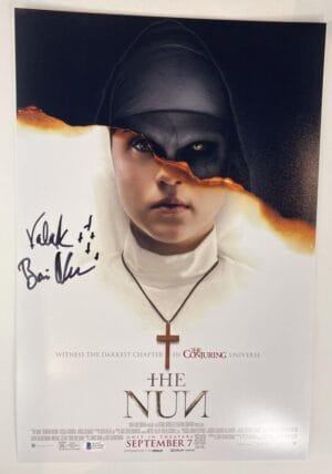 BONNIE AARONS SIGNED 12x18 PHOTO POSTER THE NUN BECKETT THE CONJURING BAS 967