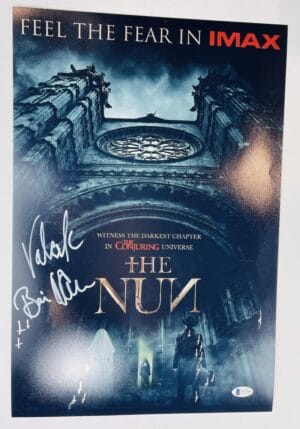 BONNIE AARONS SIGNED 12x18 PHOTO POSTER THE NUN BECKETT THE CONJURING BAS 964