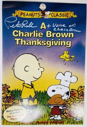 PETER ROBBINS SIGNED 12X18 PHOTO GREAT PUMPKIN CHARLIE BROWN W SKETCH BAS 144