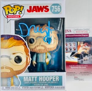 RICHARD DREYFUSS SIGNED MATT HOOPER FUNKO POP 756 JAWS STEVEN SPIELBERG JSA 242