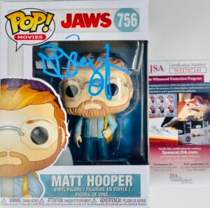 RICHARD DREYFUSS SIGNED MATT HOOPER FUNKO POP 756 JAWS STEVEN SPIELBERG JSA 241