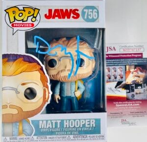 RICHARD DREYFUSS SIGNED MATT HOOPER FUNKO POP 756 JAWS STEVEN SPIELBERG JSA 237