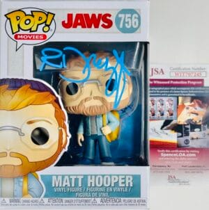 RICHARD DREYFUSS SIGNED MATT HOOPER FUNKO POP 756 JAWS STEVEN SPIELBERG JSA 245