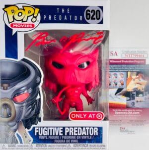 BRIAN A PRINCE SIGNED FUGITIVE PREDATOR FUNKO POP 620 TARGET EXCLUSIVE JSA 464
