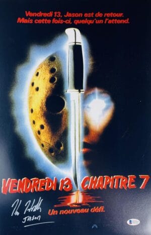 KANE HODDER FRIDAY THE 13TH SIGNED 12x18 PHOTO POSTER MOVIE POSTER JASON BAS 373