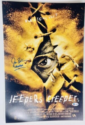 JONATHAN BRECK JEEPERS CREEPERS SIGNED 12X18 PHOTO THE CREEPER HORROR BAS 053