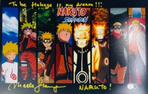 MAILE FLANAGAN SIGNED NARUTO 11X17 PHOTO ANIME AUTOGRAPH SHIPUDEN BAS 843