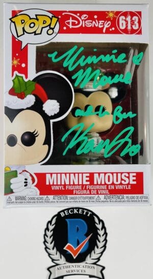 KAITLYN ROBROCK SIGNED MINNIE MOUSE FUNKO POP VINYL 613 DISNEY MICKEY BAS 756