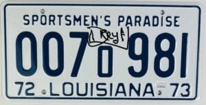 RICHARD DREYFUSS SIGNED SCREEN ACCURATE LICENSE PLATE JAWS AUTOGRAPH JSA 214