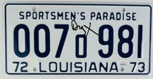 RICHARD DREYFUSS SIGNED SCREEN ACCURATE LICENSE PLATE JAWS AUTOGRAPH JSA 215