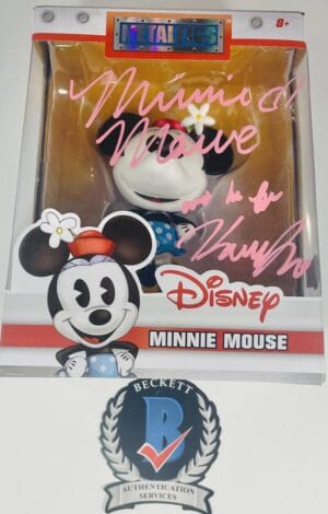 KAITLYN ROBROCK SIGNED MINNIE MOUSE DISNEY METALICS METAL FIGURE MICKEY BAS 826