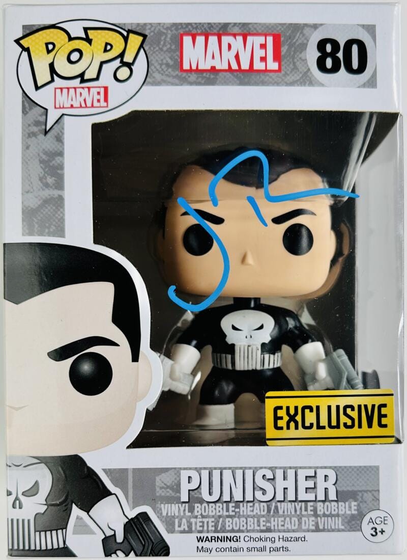 JON BERNTHAL SIGNED THE PUNISHER FUNKO POP VINYL 80 WALGREENS EXCLUSIVE BAS 625