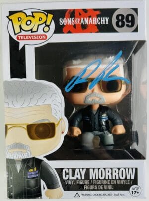 RON PERLMAN SIGNED CLAY MORROW FUNKO POP VINYL 89 SONS OF ANARCHY AUTOGRAPH BAS