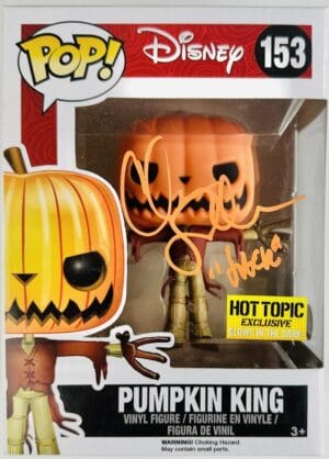 CHRIS SARANDON SIGNED PUMPKIN JACK FUNKO 153 NIGHTMARE BEFORE CHRISTMAS BAS 948
