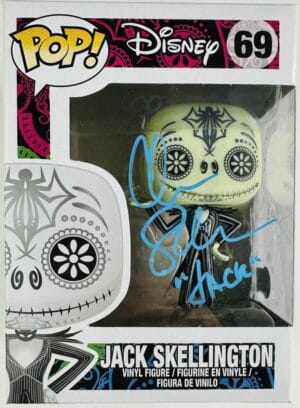 CHRIS SARANDON SIGNED JACK SKELLINGTON FUNKO 69 NIGHTMARE BEFORE CHRISTMAS BAS