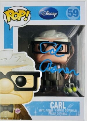 ED ASNER SIGNED CARL FUNKO POP VINYL 59 DISNEY UP AUTOGRAPH BAS 993