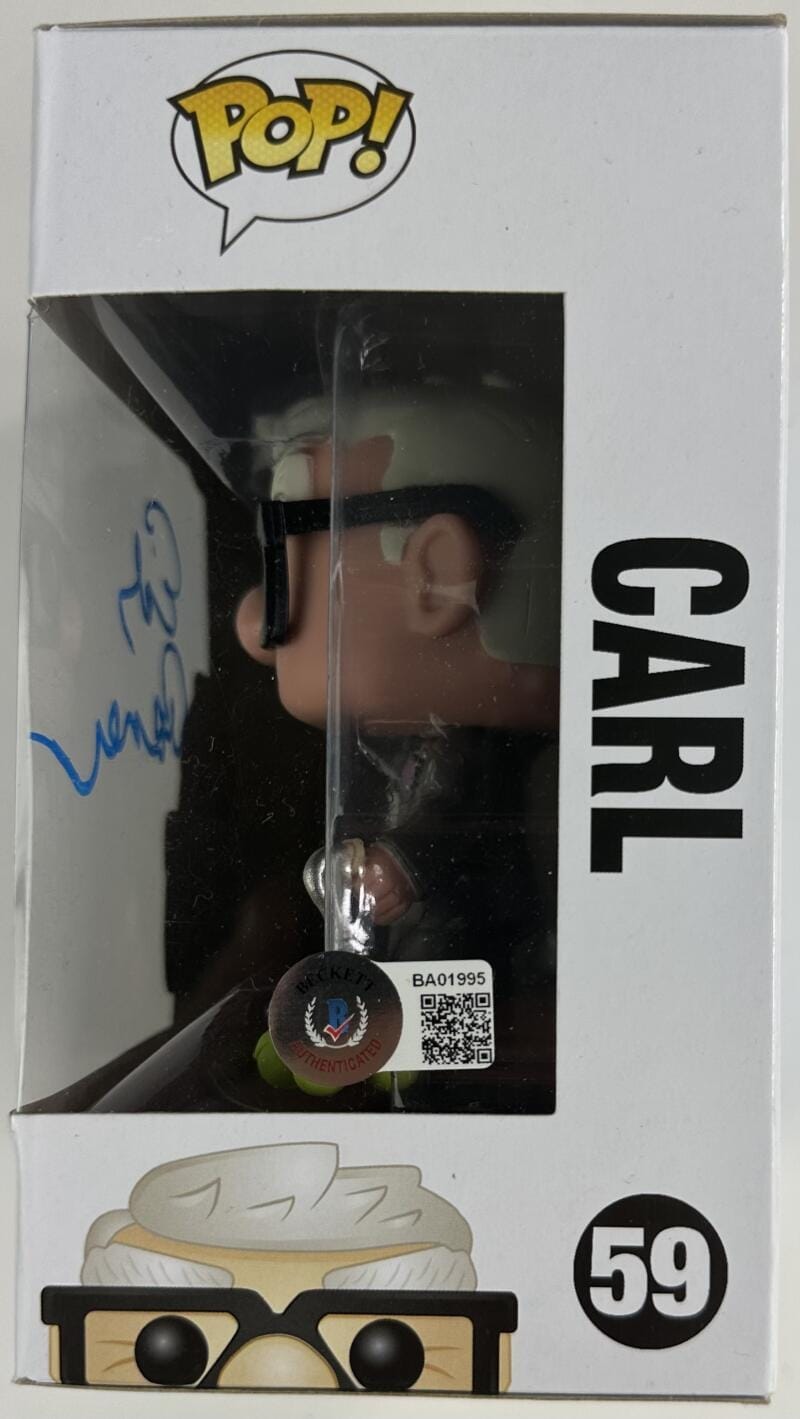Ed Asner Signed Carl Funko Pop Vinyl 59 Disney Up Autograph Bas 995 - Image 2