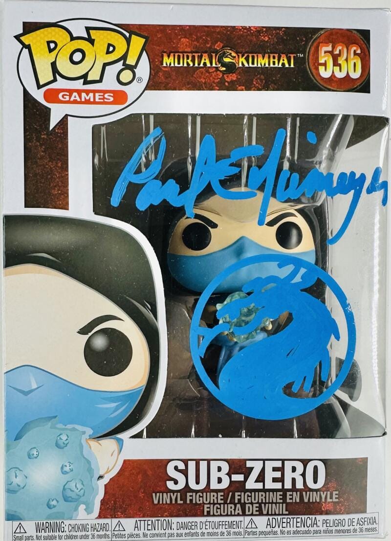 PAUL NIEMEYER SIGNED SUB-ZERO FUNKO POP 536 MORTAL KOMBAT WITH SKETCH BAS 642